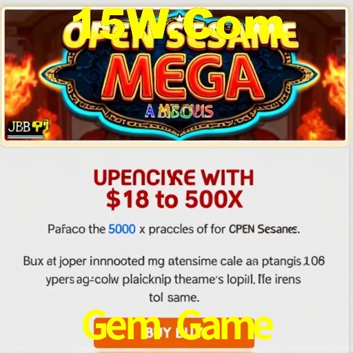 Interface do App Gem Game